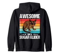Sugar Gliders Awesome like a Sugar Glider Zip Hoodie