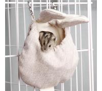 Sugar Gliders Sleeping Pouch Snuggle Cage Hanging Bed House for Squirrels Marmosets Rats Hamster Small Pets (Coffee,Large)
