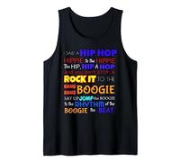 Sugar Hill Gang Rappers Delight Lyrics Shirt Colored Tank Top