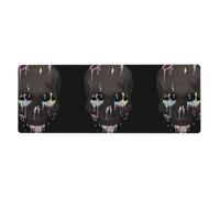 Sugar Horror Skull And Flowers Mouse Pad 12x31.5in Extended Desk Mat