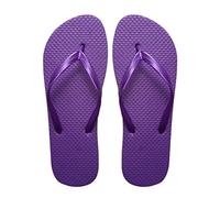 SUGAR ISLAND® Unisex Ladies Girls Mens Summer Beach FLIP Flop Pool SHOES-PURPLE-7/8