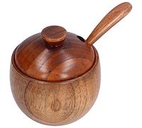 Sugar Jar with Lid and Spoon, Seasoning Jar Salt Cellar for Home Kitchen Restaurant