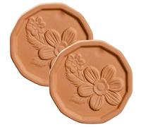Sugar Keeper Container,2Pcs Brown Sugars Saver,Clay Dry & Wet Sheet Absorbent Brown Sugar Container for Food Storage/2.2x2.2x0.2