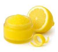 Sugar Lip Scrub - 30g Pot - 15 Delicious Flavours - Made With Natural Jojoba Oil for Soft, Smooth Lips - Vegan Friendly - Puddle of Wax - Made in the UK (30g, Lemon)