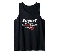 Sugar No Thanks Im Sweet Enough Funny Graphic T Shirt Tank Top