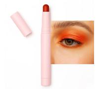 Sugar Orange Eyeshadow Stick for Women Twist-Up Satin Eyeshadow Stick Long Lasting Shimmer Eye Makeup Smooth Blendable Fresh Glow for Quick Application and Radiant Look (Sugar Orange)