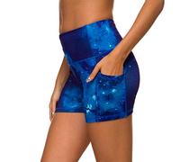 Sugar Pocket Yoga Shorts Women's Basic High Waisted Side Pocket Short XL