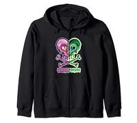 Sugar Poison Skull Heart Pastel Goth Yami Kawaii Zip Hoodie