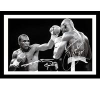 Sugar Ray Leonard & Marvelous Marvin Hagler Autograph Signed & Framed Photo Display