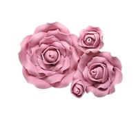 Sugar Roses - Dusky Pink - Sugar Paste flowers - Cake Decoration Toppers - Weddings - birthdays - *4 sizes to choose from* (1 1/2" x 5)