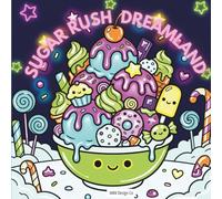 Sugar Rush Dreamland: Cute and Cozy Dessert Coloring Book for Kids, Adults and Teens: Bold and Easy Sweet Treat Coloring Pages with Cakes, Candy, and Adorable Dessert Characters for Stress Relief
