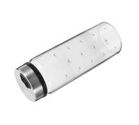 Sugar Shaker Rotating Glass Spice Container, 500ml White Refillable