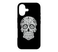 Sugar Skull Black White Picture Day Dead Dia De Los Muertos Case for iPhone 17