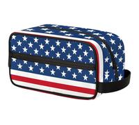 Sugar Skull Blue Flower Travel Toiletry Bag for Men ,Floral Skull Hanging Dopp Kit - Waterproof Shaving Bag Bathroom Bags Wash Bag for Toiletries Accessories, Color3, 10.5"L x 4.4"W x 5.3"H