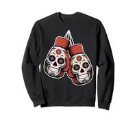 Sugar Skull Boxing Gloves Day of The Dead Sweatshirt