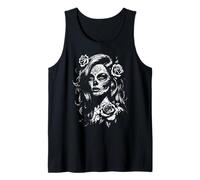 Sugar Skull Day of the Dead Mexican Art Gothic Women Tank Top