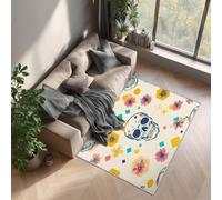 Sugar Skull Floor Mat 60 X 90 cm, Day of the Dead Rugs for Living Room Bedroom, Washable Non Slip Area Rugs, Pattern Small Carpet, Home Decor C16