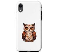 Sugar Skull Floral Owl Portrait Art Case for iPhone XR