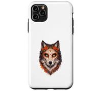 Sugar Skull Floral Wolf Portrait Art Case for iPhone 11 Pro Max