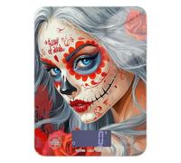 Sugar Skull Girl bariatric food scales 11lb/0.18oz, 5kg/5g small kitchen digital scale with 4 unit for Soap Making roasting Soap Making (Batteries not Included)