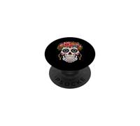 Sugar Skull Halloween Souls Day Of Dead Dia De Los Muertos PopSockets Adhesive PopGrip