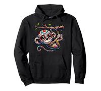 Sugar Skull Monkey Halloween For Men Boys Women Kids Pullover Hoodie