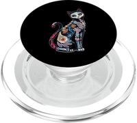 Sugar Skull Mosaic Cat Feline Lover Cute Kitten PopSockets PopGrip for MagSafe
