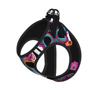 Sugar Skull Print Pet Leash Vest,For Small Dogs,Adjustable And Comfortable Cat Puppy Essentials