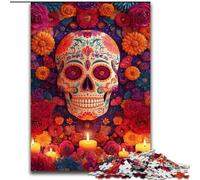 Sugar Skull Woman 1000 Piece Jigsaw Puzzles for Adults & Teens, Help The Brain Exercise Addictive Toys to Cultivate Patience Perfect Decoration (50x75cm)