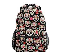 Sugar Skulls Backpack Students Shoulder Bags Travel Bag College School Backpacks for Men and Women
