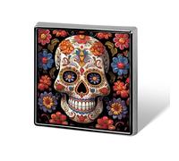 Sugar Skulls Brooch Pins Lapel Pins for Men Women Badge Button Cover Decorative Jewelry Charms for Hats Bags Backpacks Suits Shirts Scarves Clothing Accessories Banquet Wedding Gift