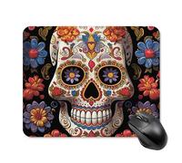 Sugar Skulls Mouse Pad Square Mice Mat Waterproof Computer Mousepad with Non-Slip Rubber Base Wireless Mice Pad for Laptop Office Home Personalized Gaming Mousepad 20 * 25cm