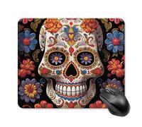 Sugar Skulls Mouse Pad Square Mice Mat Waterproof Computer Mousepad with Non-Slip Rubber Base Wireless Mice Pad for Laptop Office Home Personalized Gaming Mousepad 25 * 30cm