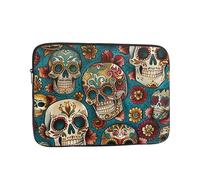 Sugar Skulls Print Print Laptop Sleeve 15 inch, Ultra-Thin Computer Bag Notebook Computer Tablet Laptop Bag for Office Daily Commute