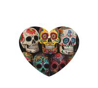 Sugar Skulls Printing 10 Pieces Air Freshener Cards,Car Scented Hanging Air Freshener Fragrant Sheets For Car Use
