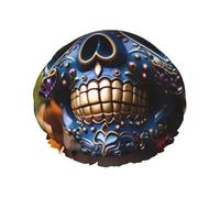 Sugar Skulls Shower Caps Women Reusable Large Shower Cap Men Quickdry Care Hair Long Short Kids Bath