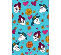 Sugar Skulls & Sweet Thoughts: A Fun Día de los Muertos Lined Journal: Day of the Dead Notebook for Writing and Drawing - 6x9”, 150 Pages with Black & White Art
