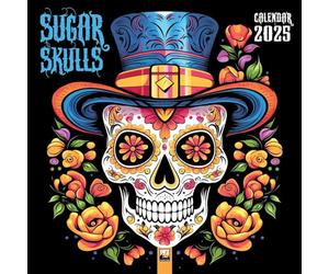 Sugar Skulls Wall Calendar 2025 (Art Calendar)