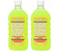 SUGAR SOAP 2 PACK - Concentrated Sugar Soap Wall Degreaser - Household Cleaner Cleans And Prepares For Painting DIY - Strong Formula Removes Grease Dirt Nicotine Stain Remover - Wall Cleaner 2 x 500ml