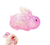 Sugar Squishies Toys Easter Rabbit Stress Balls,Squishies Stress Balls for Adults,EasterBasket Stuffer,Kawaii Rabbit SensorySquishies,Glitter RabbitSquishies for Anxiety Relief,Party
