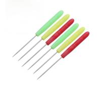 Sugar Stir Needle Set, 6 Pack Stainless Steel Scriber Needle Biscuit Icing Pin DIY Baking Pin Cake Decorating Needle for Sugarcraft Cookie Scribe Tool Marking Patterns Decorating Supplies Random Color