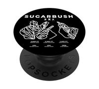 Sugarbush Ski Snowboard Skiing Vermont Skier PopSockets Adhesive PopGrip