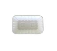 Sugarcane Chip Tray 19.5x14.5cm Pack of 50 White Compostable Food Tray for Takeaways, Festivals, Carnivals, Cafes, BBQs, Parties, Events & Picnics
