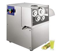 Sugarcane Extractor Machine, Electric 4 Rollers Commercial Juice Machine for Sugar Cane, Citrus, Ginger