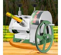 Sugarcane Juicer,Sugar Cane Juicer Machine - Stainless Steel Commercial Press with 3 Rollers and Handwheel for Easy Juicing at Home and Shops