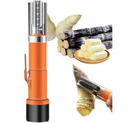 Sugarcane Scraping Machine, Automatic Sugarcane Scraping Machine with Protective Cover, Robust and Durable, Effortless Peeling, for Coconut, Pumpkin, Winter Claw, Taro, Pineapple.