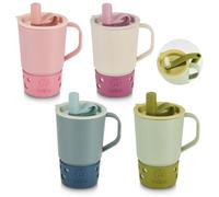 SUGARCANE Toddler Handle Leak-Resistant Sippy Cups 9 oz - 4 Pack Harmony