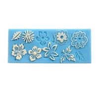 Sugarcraft Cake Decoration Assorted Lace Flowers border Icing Silicone Mold Mould Lace Shaped Cupcake Mat 18.2*7.8*0.4cm