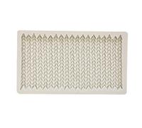 Sugarcraft Knitted Texture Cookie Cutter Christmas Gift Silicone Cake Plunger Cutter Gift Cake Mold for Baking
