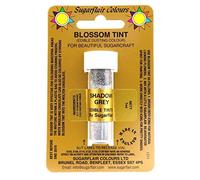 Sugarcraft Sugarflair Colour Blossom Tint Powder Dust Shadow Grey 7ml
